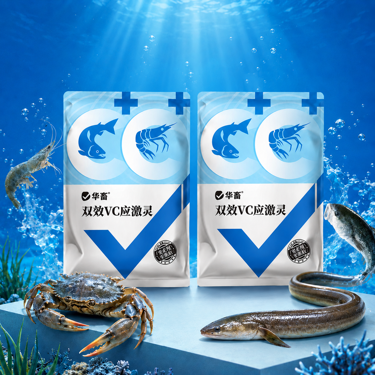 PETHEALER Serbuk Campuran Kolam 500g untuk Ikan Udang dan Tambak