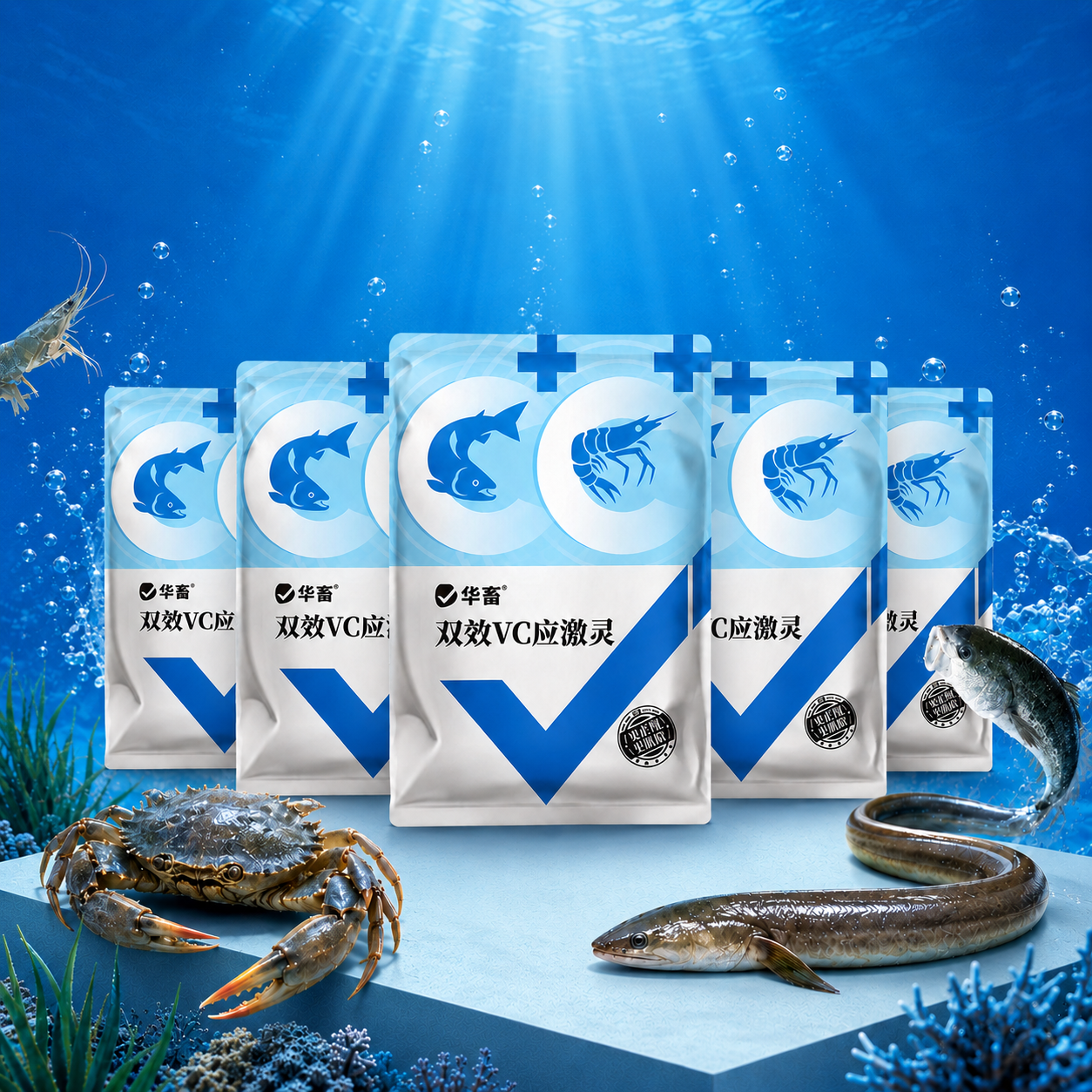 PETHEALER Serbuk Campuran Kolam 500g untuk Ikan Udang dan Tambak
